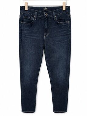 Citizens of Humanity Rocket Crop High Rise Skinny Jeans Dark Wash Size 28 USA